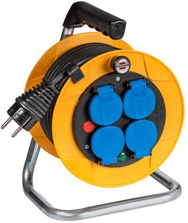 1079281 brennenstuhl 10m 4 Socket Type E - French Cable Reel Open Reel, 230 V, IP44