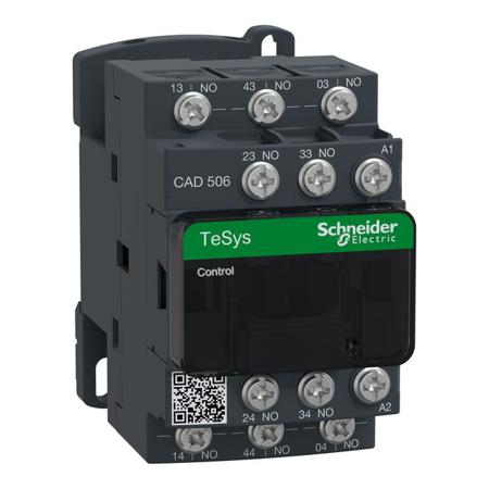 CAD506B7 Schneider Electric Control Relay - 1 NO + 1 NC, 10 A Contact Rating, 24 V, TeSys