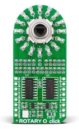 MIKROE-2380 MikroElektronika Rotary O Control Knob mikroBus Click Board
