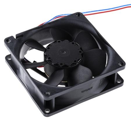 8414NM ebm-papst Axial Fan, 80 x 80 x 25mm, 58m³/h, 1.4W, 24 V dc (8400N Series)
