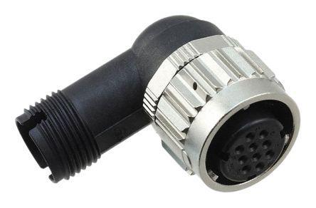HR08D-12WLPM-10S Hirose HR08D Series, 10 Pole Cable Mount Connector Plug, with Female Contacts, IP67, IP68
