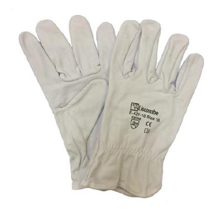 421-S-10 Liscombe 421 Grey Leather General Handling, Material Handling Work Gloves, Size 10
