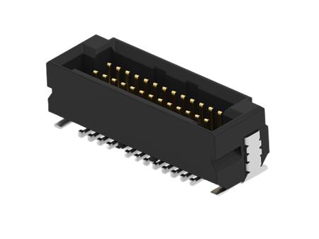 294136-E ERNI ERNI MicroCon Series Vertical Surface Mount PCB Header, 16 Contact(s), 0.8mm Pitch, 2 Row(s), Shrouded