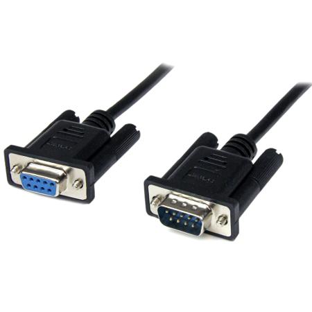 SCNM9FM1MBK StarTech.com Female 9 Pin D-sub to Male 9 Pin D-sub Serial Cable, 1m