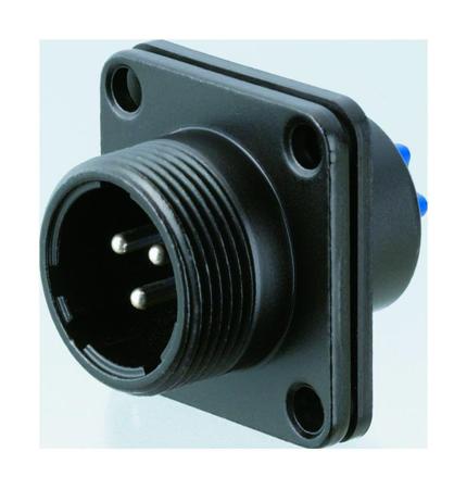 NJW-202-RM Nanahoshi Kagaku, 2 Pole Panel Mount Connector Socket, 20 Shell Size, Male Contacts