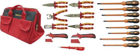 79063 Ega-Master 17 Piece Electrician Tool Kit with Bag, Yes