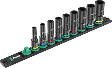 05005591001 Wera 9-Piece 3/8 in Impact Deep Impact Socket
