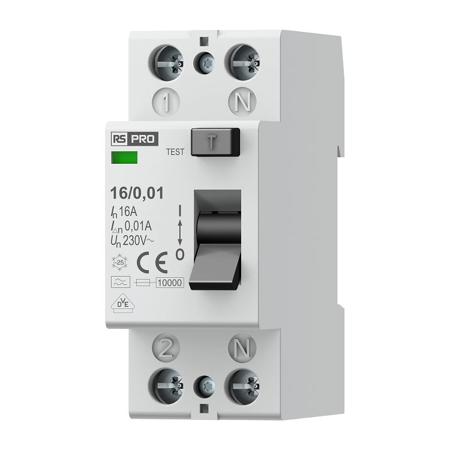 284-2366 RS PRO Residential RCCBs, 16A, 2 Pole, 10mA, Type A, 230V