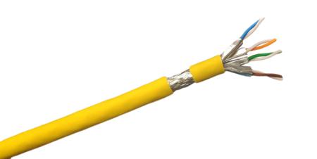 209-7612 RS PRO, 100m Cat7, Yellow, S/FTP Shielded, Unterminated LSZH Sheath