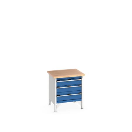 41002010-11V Bott 41002010.11V Sheet Steel Workbench, 840mm x 750mm x 750mm