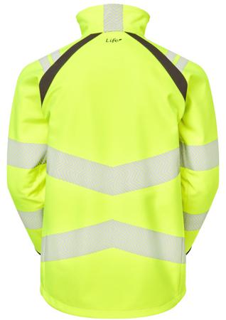 LFE915-L PULSAR LFE915 Yellow Men Hi Vis Softshell Jacket, L