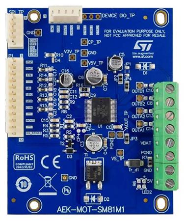 AEK-MOT-SM81M1 STMicroelectronics  Motor Driver for L99SM81V for L99SM81V