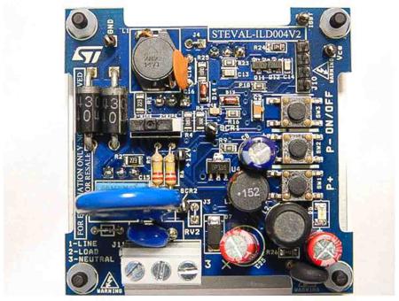 STEVAL-ILD004V2 STMicroelectronics Evaluation Board Power Management for STM8S103F2 for Halogen and Low-Consumption Lamps