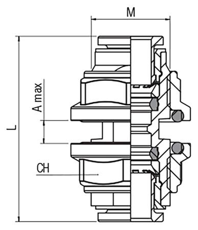 176-1409 BULKHEAD CONNECTOR  6-6
