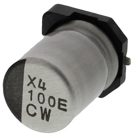 UCW1E101MCL1GS Nichicon 100μF Aluminium Electrolytic Capacitor 25V dc, Surface Mount -