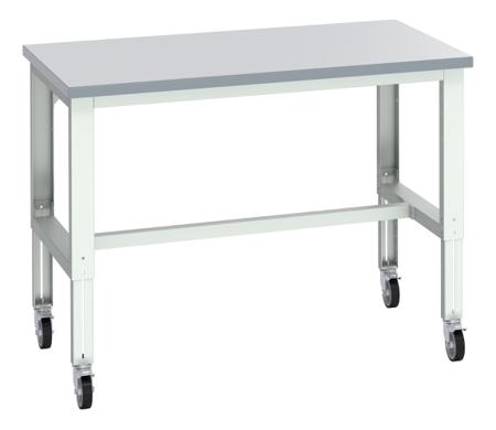 41004205-16V Bott 41004205.16V Portable Sheet Steel Workbench, 300kg Max Load, Adjustable Height, 840 → 1140mm x 900mm x