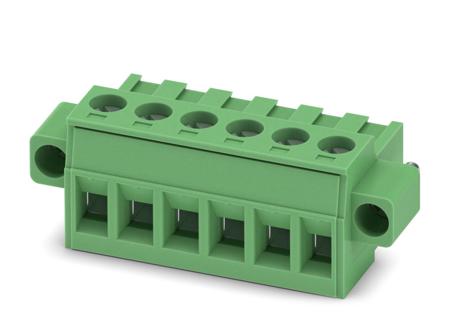 1805343 Phoenix Contact, 5.08mm Pitch, MSTBT 2.5/ 6-STF-5.08, 6 Way, Pluggable Terminal Block, Plug, Screw Termination,