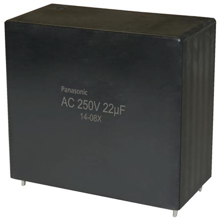 EZPQ25226LTA Panasonic 22μF Polypropylene Capacitor PP 250V ac ±10% Tolerance Through Hole EZPQ Series