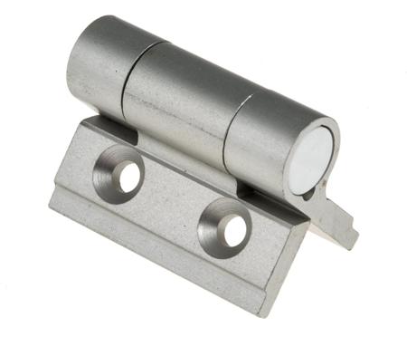 72-1-4256 Pinet Clear Anodised Aluminium Hinge with a Spring Loaded pin Screw, 30mm x 35mm x 3.3mm