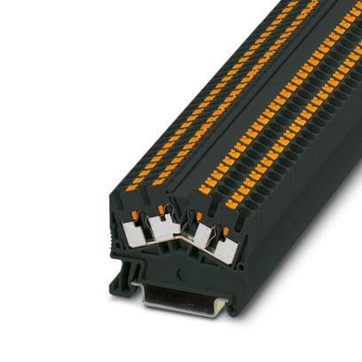 1094477 Phoenix Contact  PTS Series Black, 2.5mm², 1-Level, Push In Termination