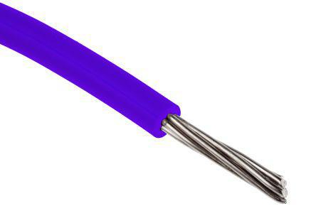 873-9964 RS Pro Purple, 100m PVC UL1430 Hook Up Wire, 300 V 24 AWG
