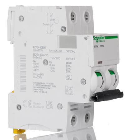 A9F54216 Acti 9 iC60H MCB Mini Circuit Breaker 2P, 16 A, 10 KA, Curve C