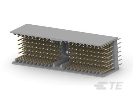100668-1 TE Connectivity Z-PACK, 2mm Pitch, 154 Way, 7 Row, Straight Backplane Connector, Through Hole