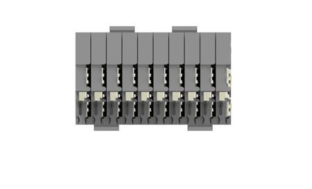 6469081-1 TE Connectivity Z-PACK HM-Zd Series 2.5mm Pitch 3 Pair, High Speed Hard Metric Backplane Connector, Female, Right Angle