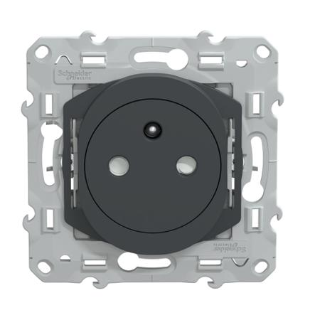 S340052C Schneider Electric Anthracite, 1 Gang, Ovalis C Series