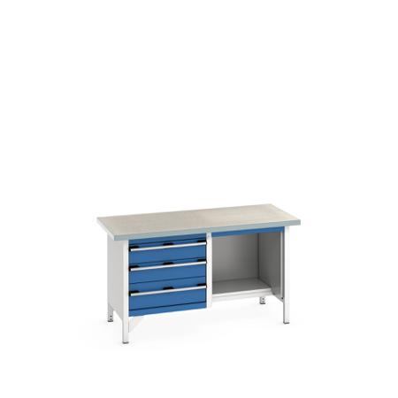 41002042-11V Bott 41002042.11V Sheet Steel Workbench, 840mm x 750mm x 1500mm