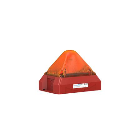 21551814000 Pfannenberg PY X-M-10 Series Amber Flashing Beacon, 24 V dc, Panel Mount, Xenon Bulb, IP66