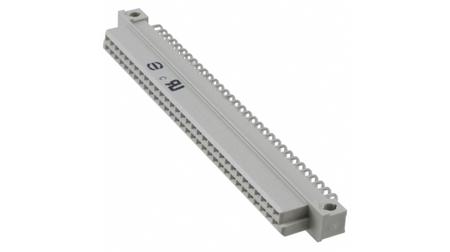 09722646801 HARTING 09 72 64 Way 2.54mm Pitch, Type Q Class C2, 2 Row, Right Angle DIN 41612 Connector, Socket