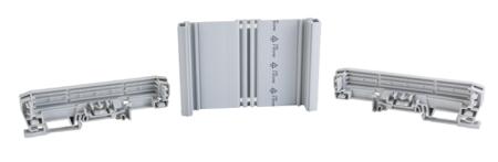 2202528 UM-BASIC DIN Rail Enclosure Kit, Polyamide, PVC, 127.8 x 120 x 40mm Vented Sides