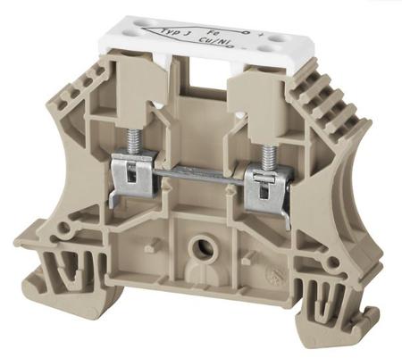 1024300000 Weidmuller  WDU 2.5/TC TYP J Series Dark Beige, 2.5mm², Single-Level, Screw Termination