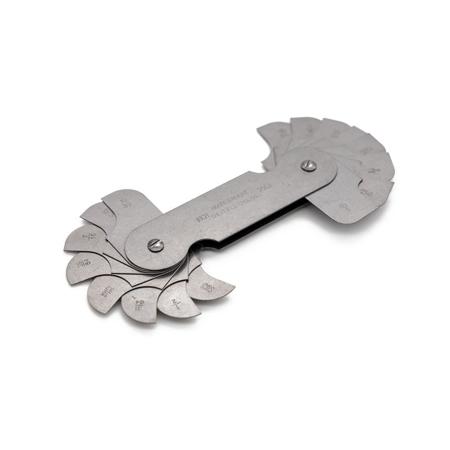 206A Moore & Wright, 16 Blades Radius & Contour Gauge