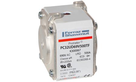 K300067 Mersen 500A size 32 FF Square Body Fuse, aR, 700V