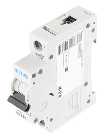 239033 FAZ6-C4/1 Eaton xEffect MCB, 1P, 4A Curve C, 230 → 400V AC, 6 kA Breaking Capacity