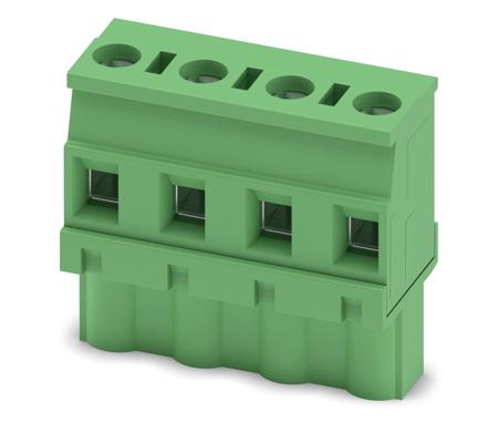 1737835 Phoenix Contact, 7.5mm Pitch, 62, SPC 5/ 3-STCL-7, 4 Way, Right Angle, Pluggable Terminal Block, Plug, Cable Mount,