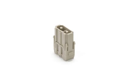 208-4584 RS PRO Heavy Duty Power Connector Insert, 2 contacts, 40A, Male