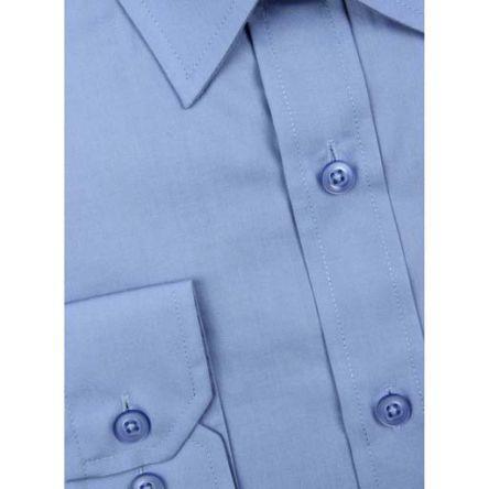 137-0496 RS Pro Blue Men's Cotton, Polyester Long Sleeved Shirt, UK- 15.5, EUR- 39