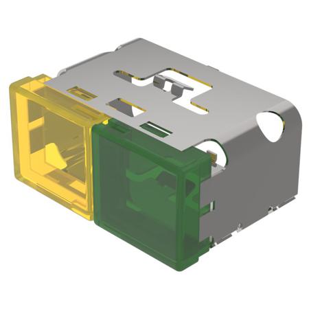 03-902.4/5 Indicator Lens Rectangle Style, Green, Yellow, 38 Long