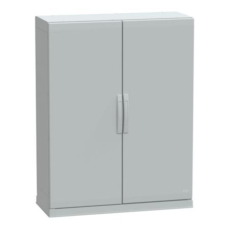 NSYPLAZ12104G PanelSeT PLA Series Fibreglass Reinforced Polyester Double-Door-Door Floor Standing Enclosure, Double Door Door, IP54,