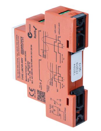 LMCVR-500V-24-230VAC-DC Broyce Control Voltage Monitoring Relay with SPDT Contacts, 24 → 230 V ac/dc