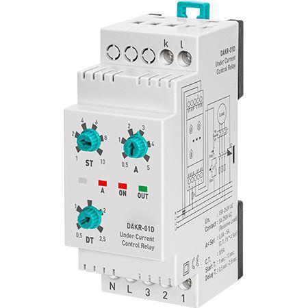 132-174 RS PRO Current Monitoring Relay, Single Phase, 150 → 260V ac, DIN Rail