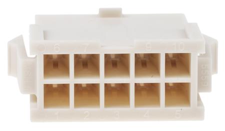 39-01-2106 Molex Mini-Fit Jr 5559, 4.2mm Pitch, 10 Way, 2 Row Male Connector Housing