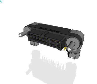 MHDAS2M020YCE11 Amphenol Socapex MHDAS Series Right Angle PCB PCB Header, 20 Contact(s), 1.27 mm Pitch, 2 Row, Shrouded