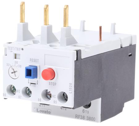 RF383800 Lovato Thermal Overload Relay -, 32 → 38 A F.L.C, 38 A Contact Rating, 3P