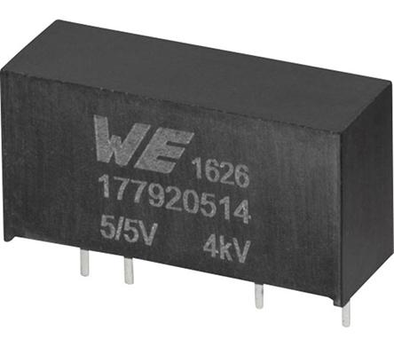 177920514 Wurth Elektronik , Isolated Buck Boost Switching Regulator, 0mA 7-Pin, SIP