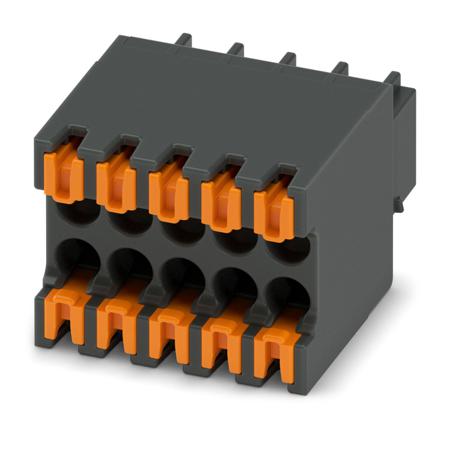 1844604 Phoenix Contact, 2.54mm Pitch, 10 Way, Pluggable Terminal Block, PCB, Plug In Termination,