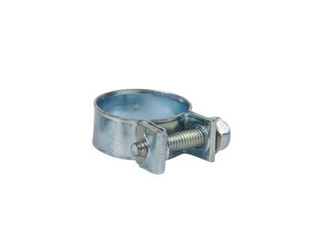MCZ18BG Mild Steel Bolt Head Hose Clip, 0.6mm Band Width, 18mm ID
